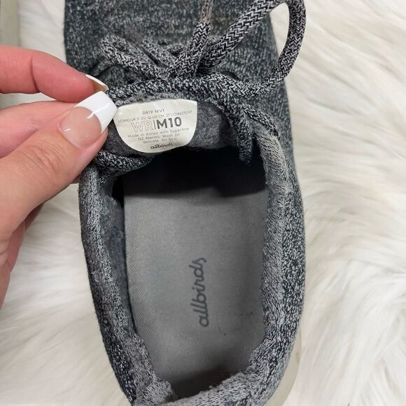 Allbirds Wool Runners Grey mens Athletic Shoes - Picture 6 of 8